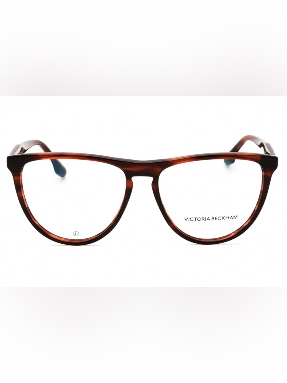 New Victoria Beckham Eyewear VB2672 Striped Red Brown RX Glasses